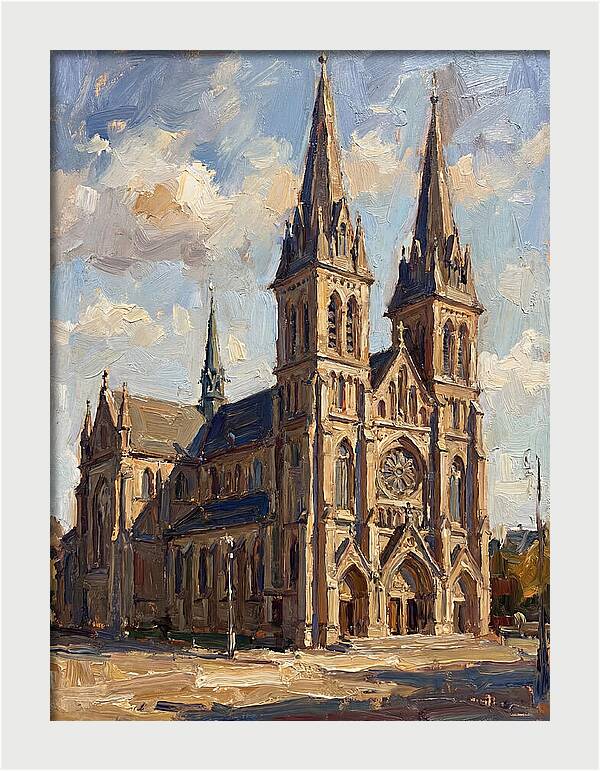 Cathedral Under Bright Skies