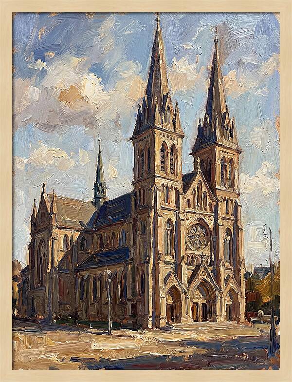 Cathedral Under Bright Skies