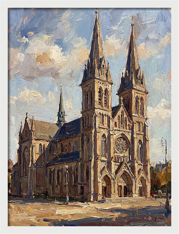 Cathedral Under Bright Skies
