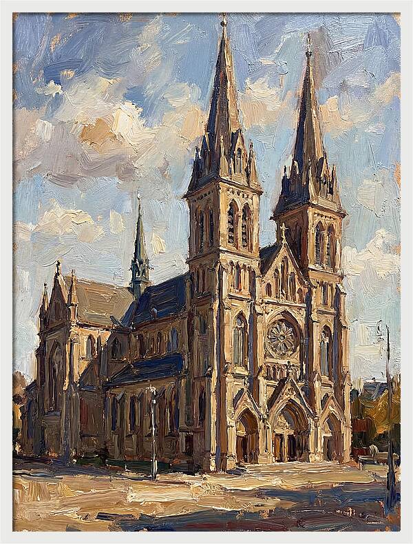 Cathedral Under Bright Skies