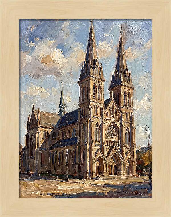Cathedral Under Bright Skies