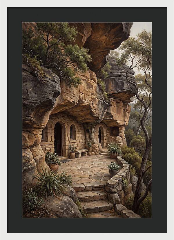 Cave Dwelling Carved Into Cliff Face
