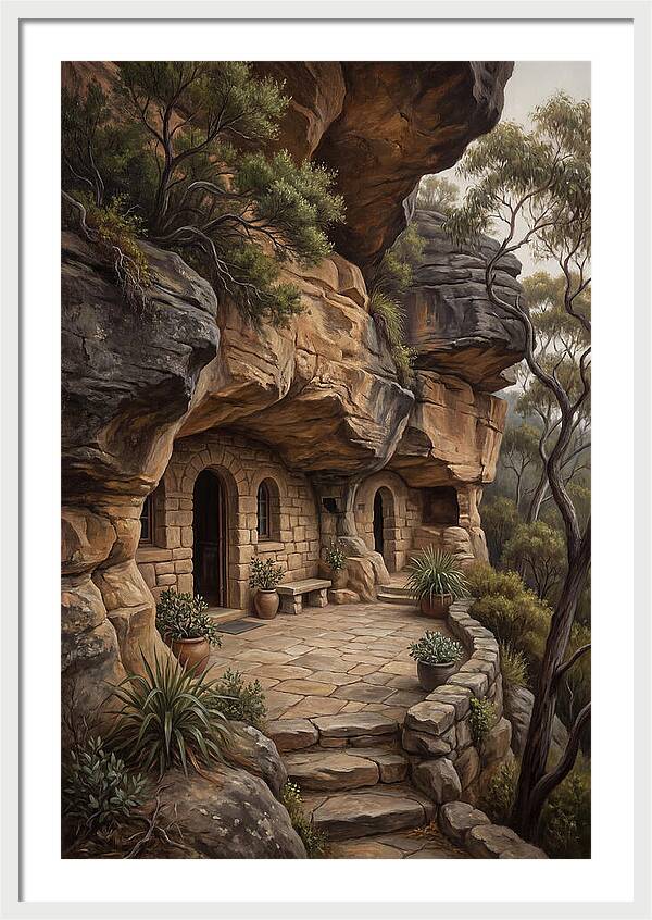 Cave Dwelling Carved Into Cliff Face