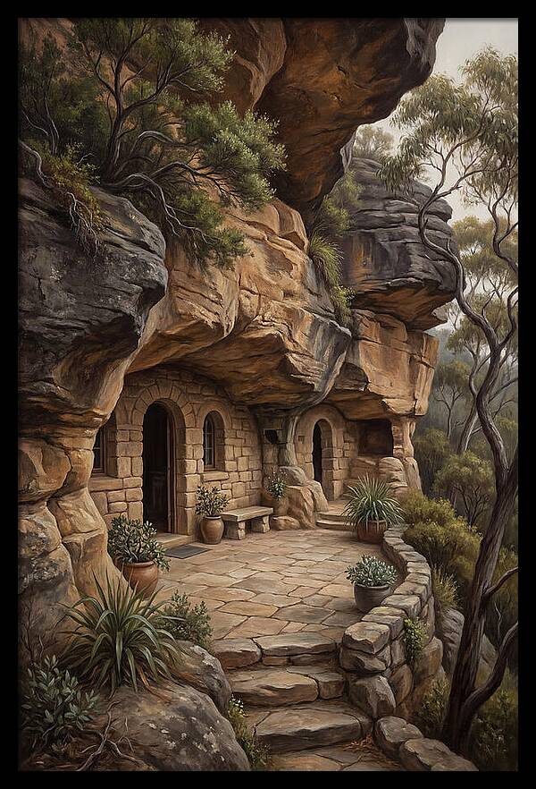 Cave Dwelling Carved Into Cliff Face