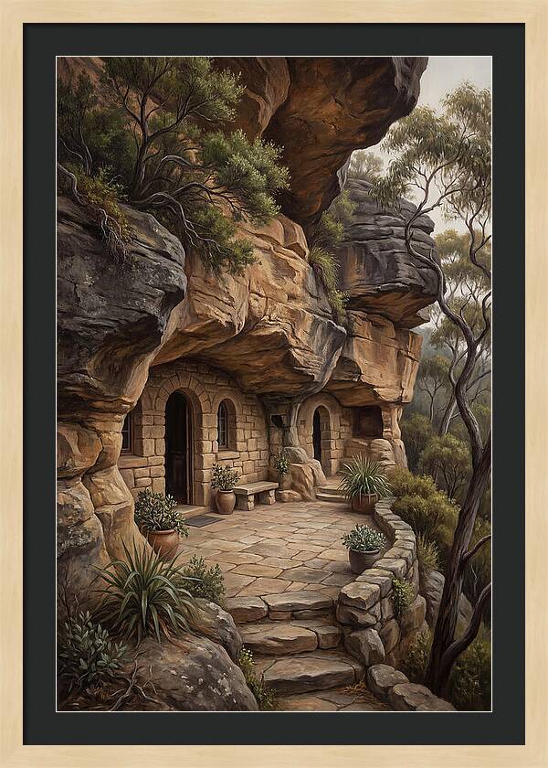 Cave Dwelling Carved Into Cliff Face
