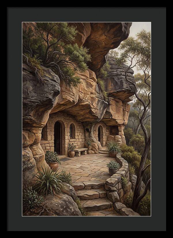 Cave Dwelling Carved Into Cliff Face