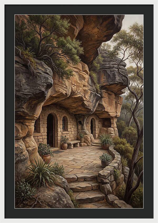 Cave Dwelling Carved Into Cliff Face