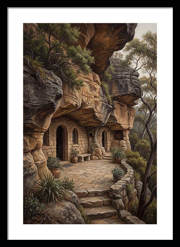 Cave Dwelling Carved Into Cliff Face