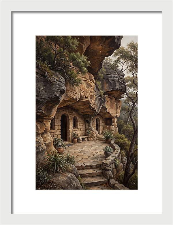 Cave Dwelling Carved Into Cliff Face
