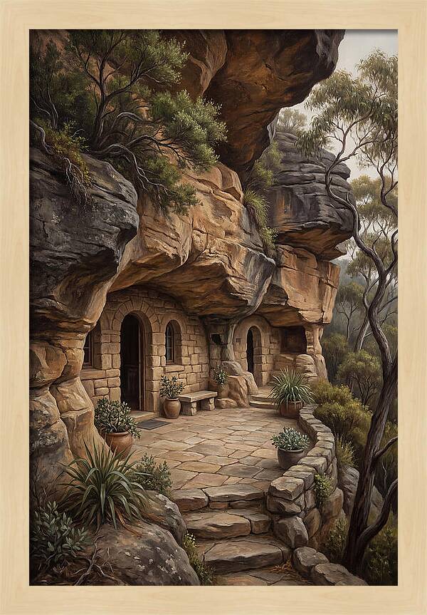 Cave Dwelling Carved Into Cliff Face
