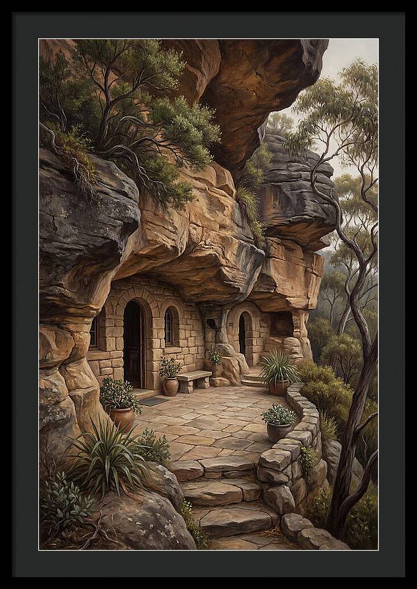 Cave Dwelling Carved Into Cliff Face