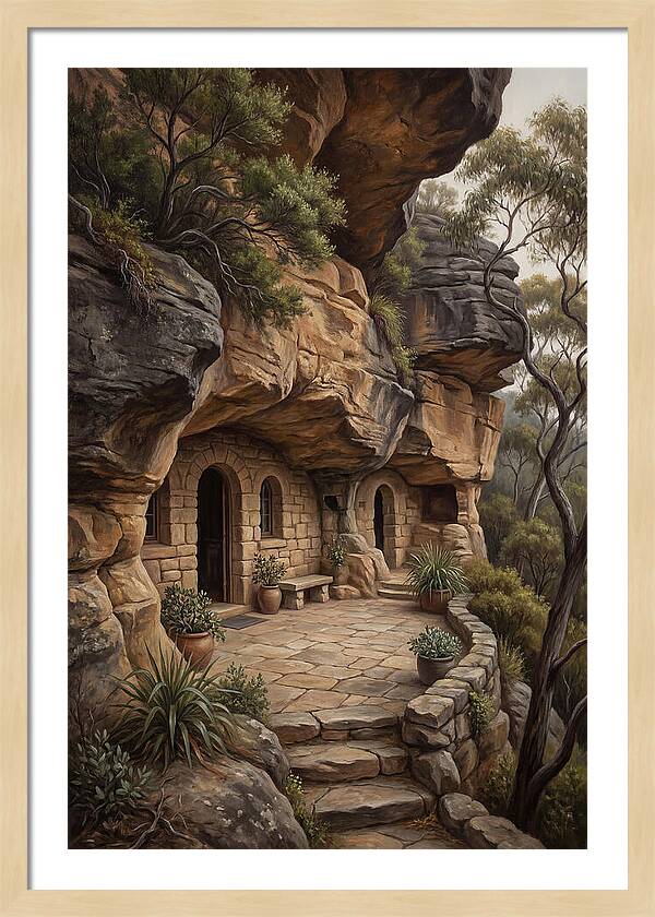 Cave Dwelling Carved Into Cliff Face