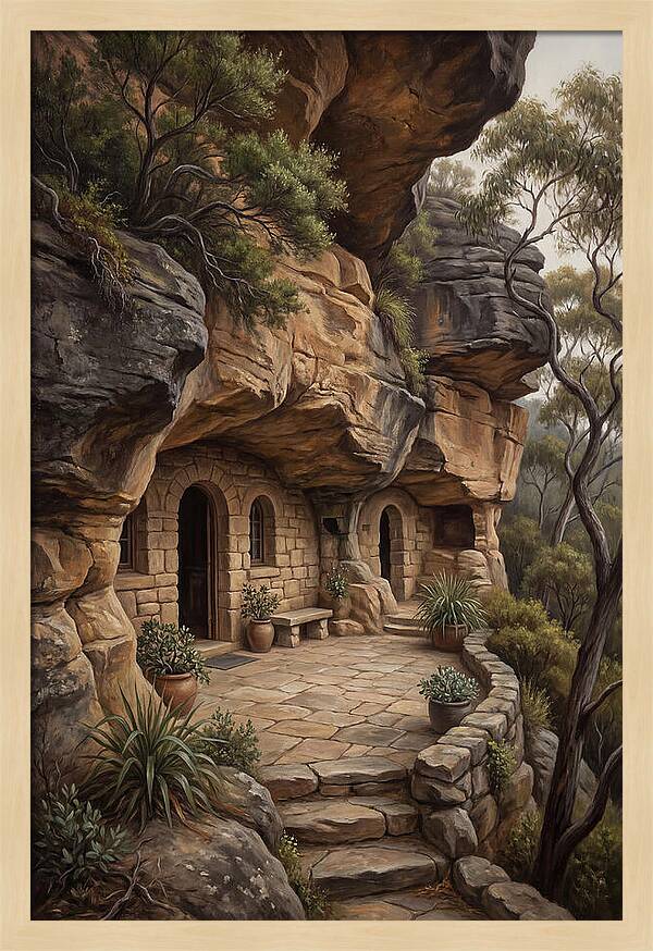 Cave Dwelling Carved Into Cliff Face