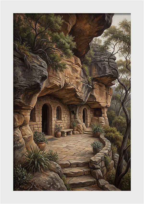 Cave Dwelling Carved Into Cliff Face