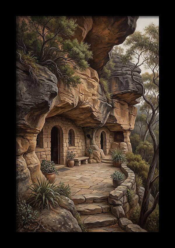Cave Dwelling Carved Into Cliff Face