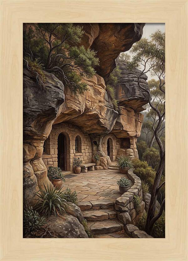 Cave Dwelling Carved Into Cliff Face