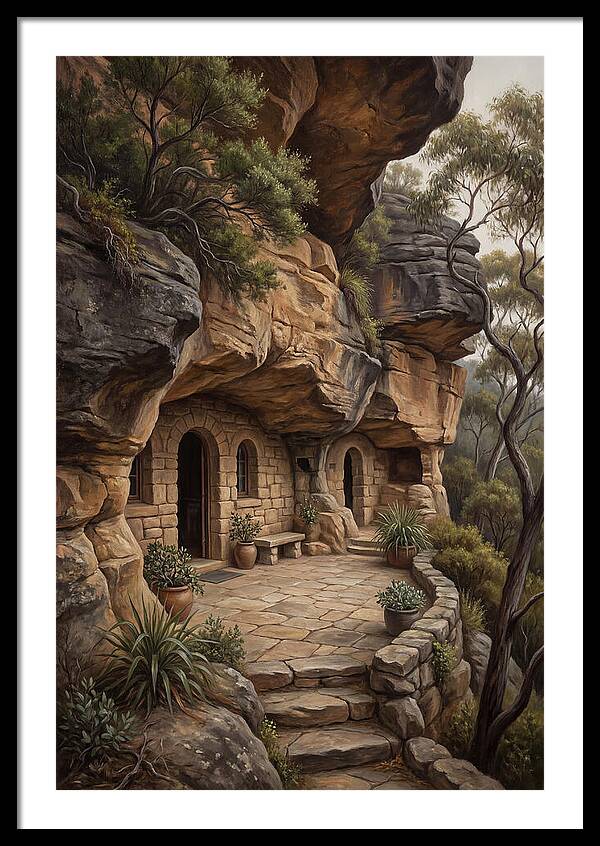 Cave Dwelling Carved Into Cliff Face