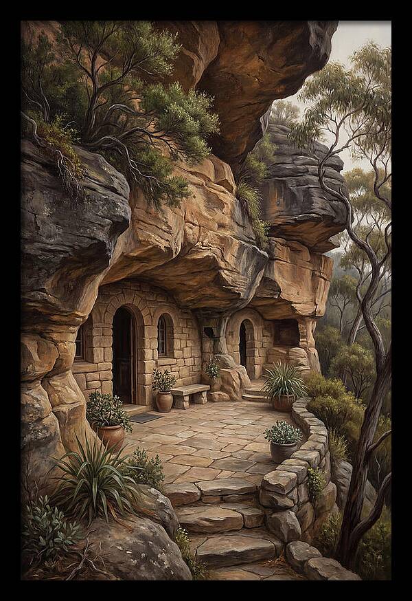 Cave Dwelling Carved Into Cliff Face
