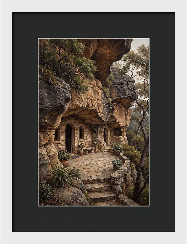 Cave Dwelling Carved Into Cliff Face