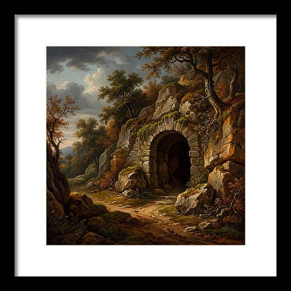 Cave Entrance Amidst Nature
