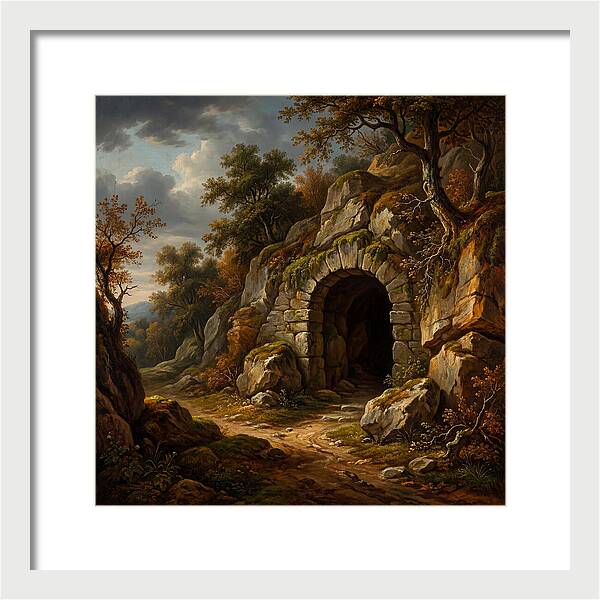 Cave Entrance Amidst Nature
