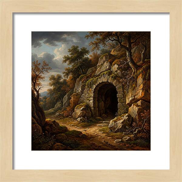 Cave Entrance Amidst Nature