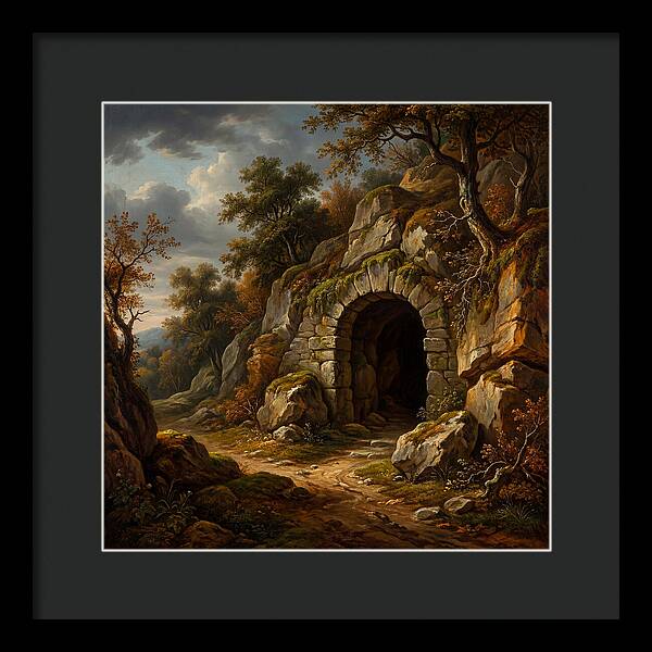 Cave Entrance Amidst Nature