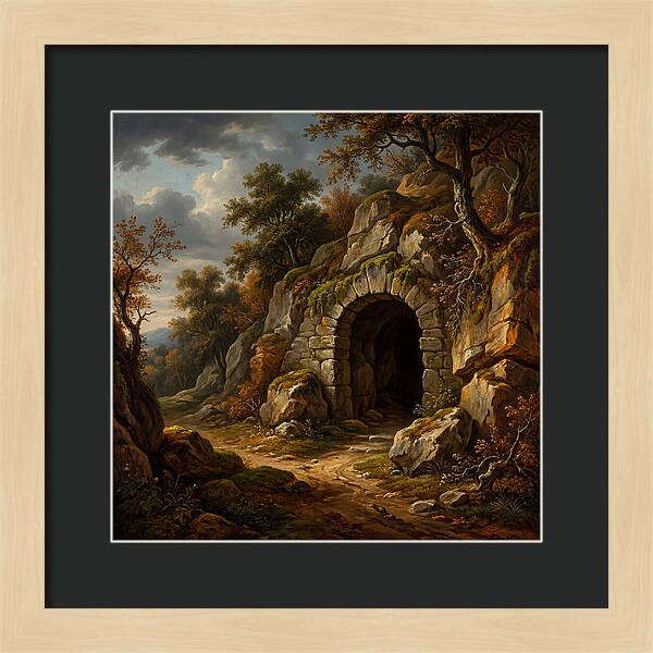 Cave Entrance Amidst Nature