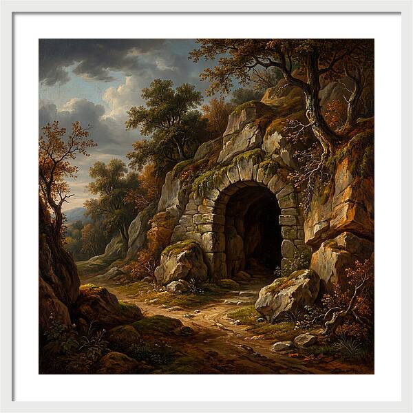 Cave Entrance Amidst Nature