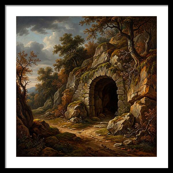 Cave Entrance Amidst Nature