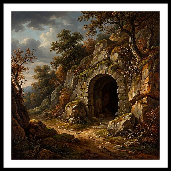 Cave Entrance Amidst Nature