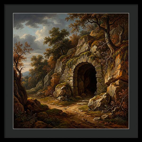 Cave Entrance Amidst Nature