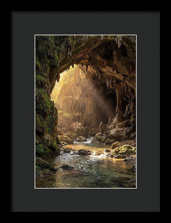 Cave Entrance Illuminated By Sunlight