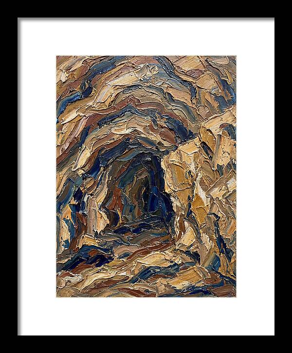 Cave Entrance In Earthy Tones