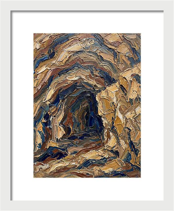 Cave Entrance In Earthy Tones