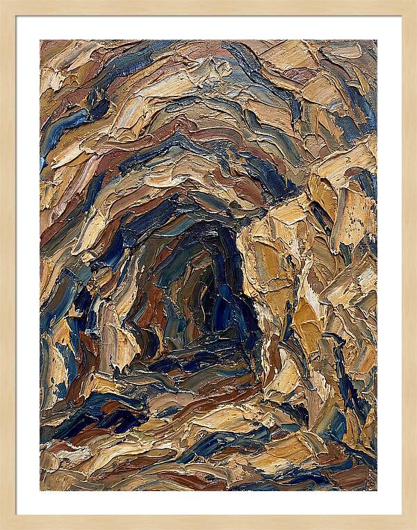 Cave Entrance In Earthy Tones