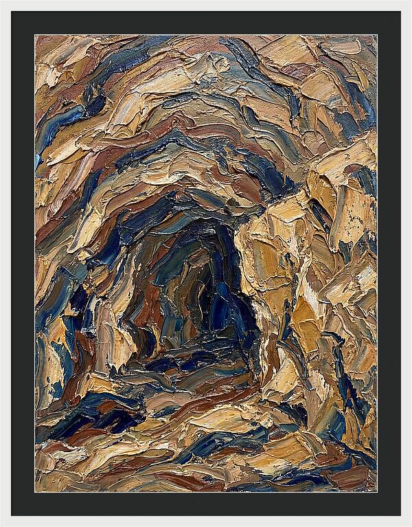 Cave Entrance In Earthy Tones