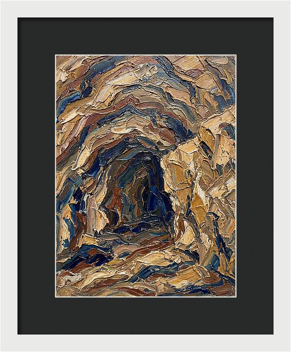 Cave Entrance In Earthy Tones