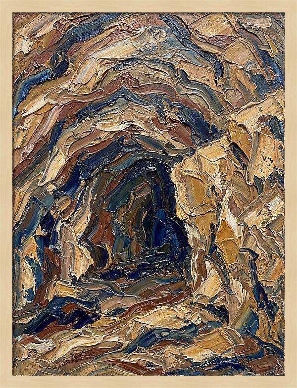 Cave Entrance In Earthy Tones
