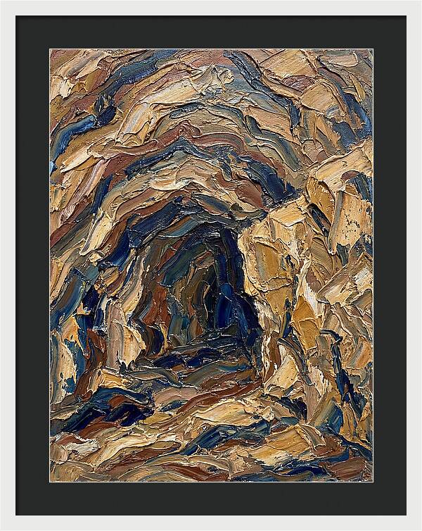 Cave Entrance In Earthy Tones