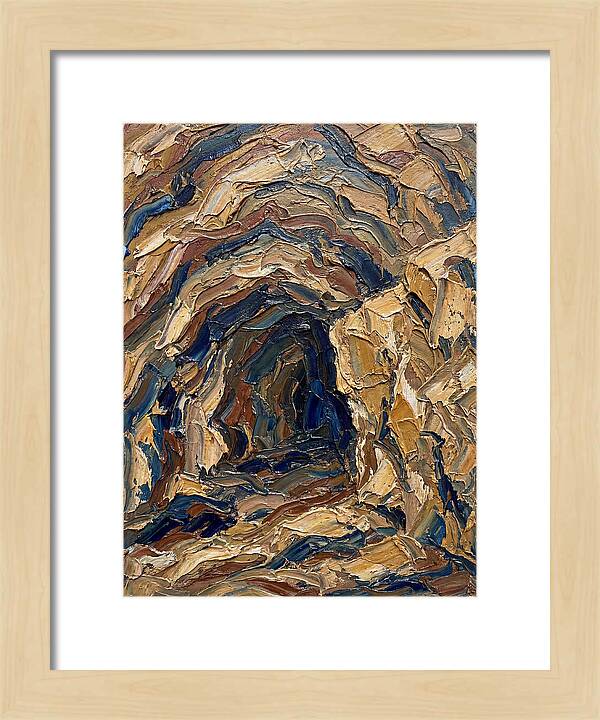 Cave Entrance In Earthy Tones