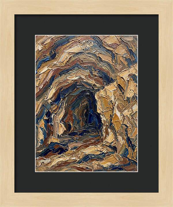 Cave Entrance In Earthy Tones