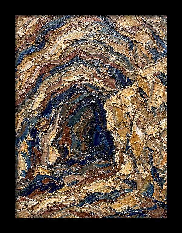 Cave Entrance In Earthy Tones