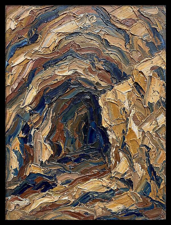 Cave Entrance In Earthy Tones