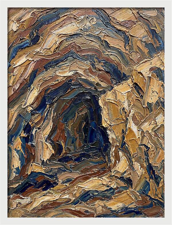 Cave Entrance In Earthy Tones