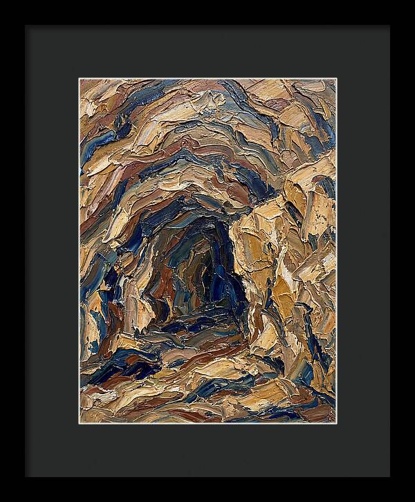 Cave Entrance In Earthy Tones