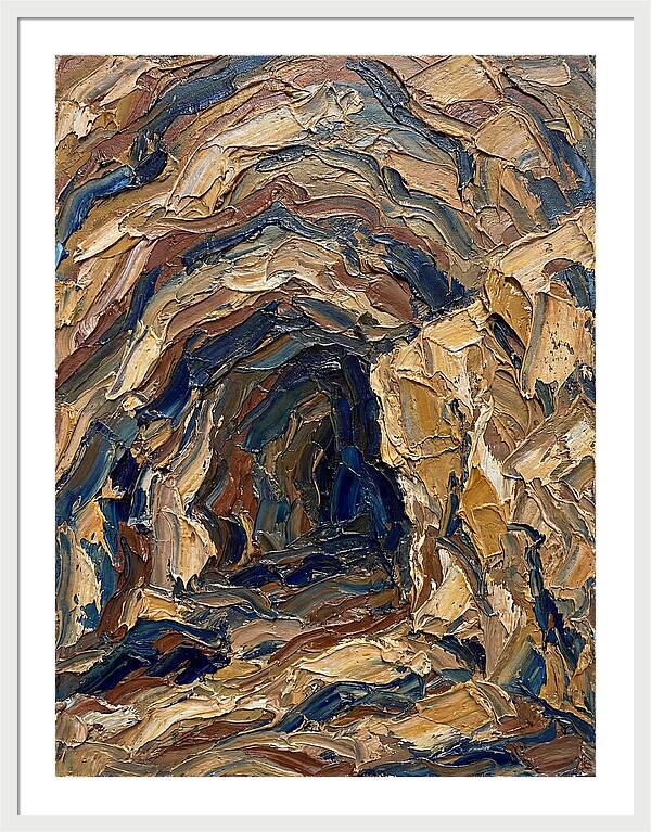 Cave Entrance In Earthy Tones