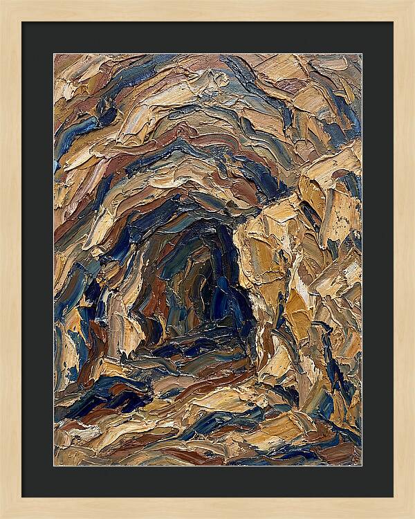 Cave Entrance In Earthy Tones