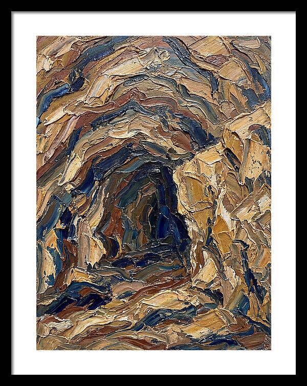 Cave Entrance In Earthy Tones