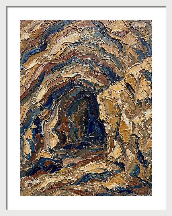 Cave Entrance In Earthy Tones